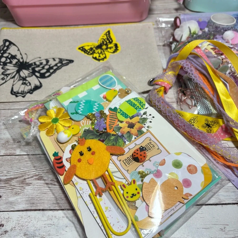 Spring Easter Junk Journal Kit & Planner Decor Supplies Scrapbook Lot Ephemera